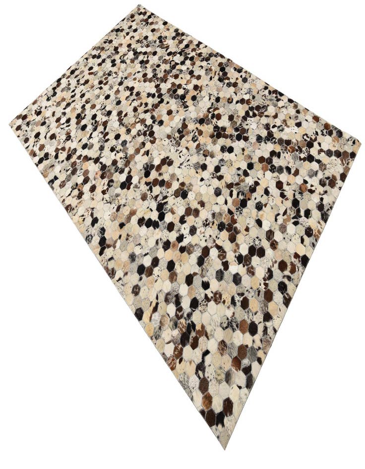 Detail image of  5' 1 x 8' Cowhide Leather Rug