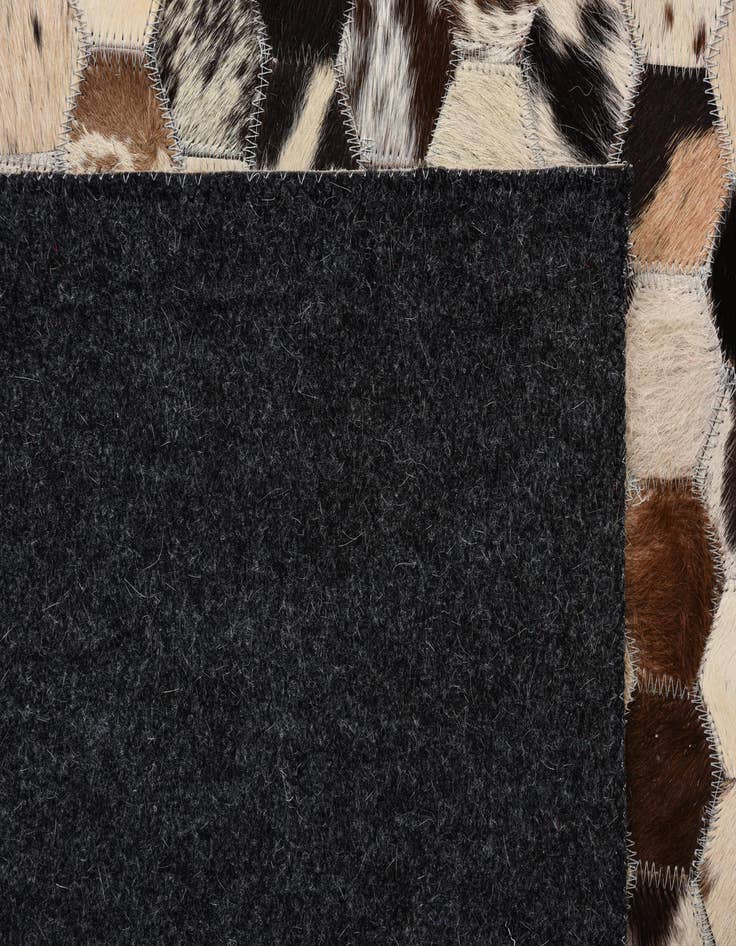 Detail image of  5' 1 x 8' Cowhide Leather Rug