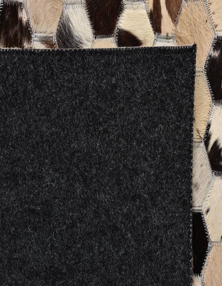Detail image of  5' 1 x 8' Cowhide Leather Rug
