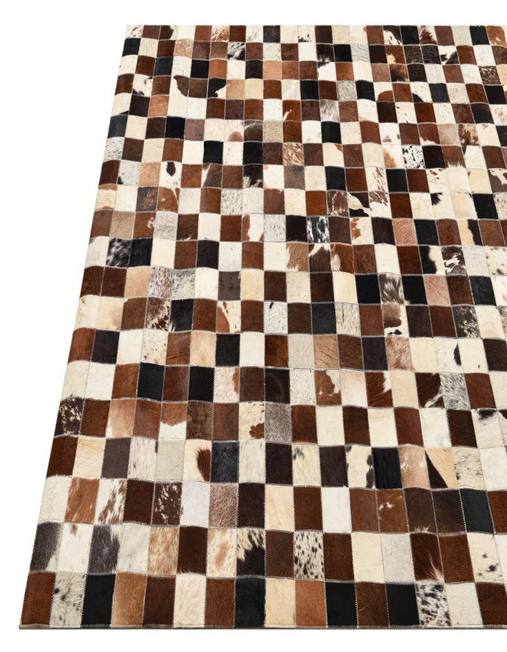 Detail image of  5' x 8' Cowhide Leather Rug