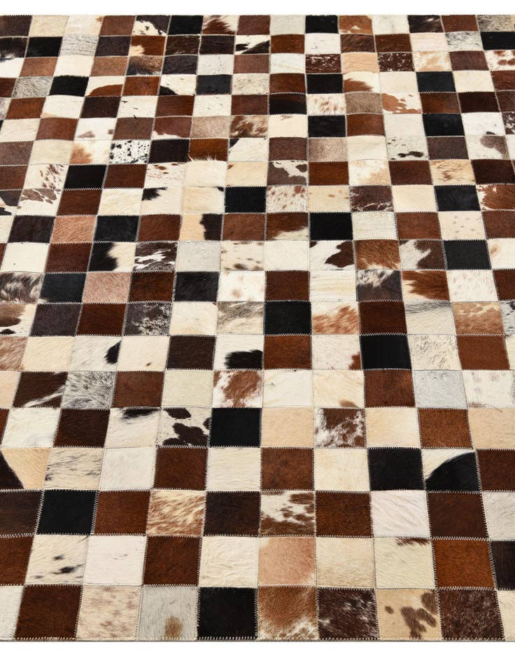 Detail image of  5' x 8' Cowhide Leather Rug