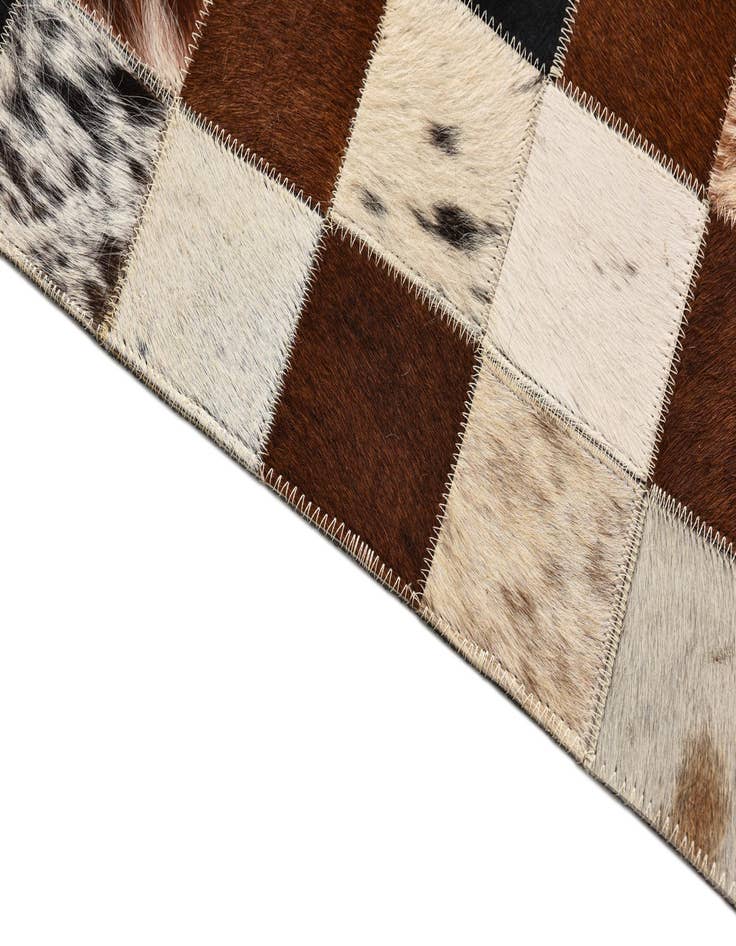 Detail image of  5' x 8' Cowhide Leather Rug