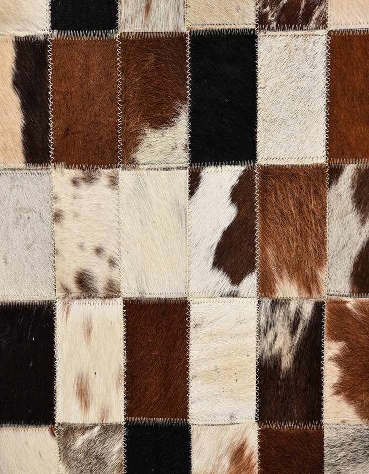 Detail image of  5' x 8' Cowhide Leather Rug