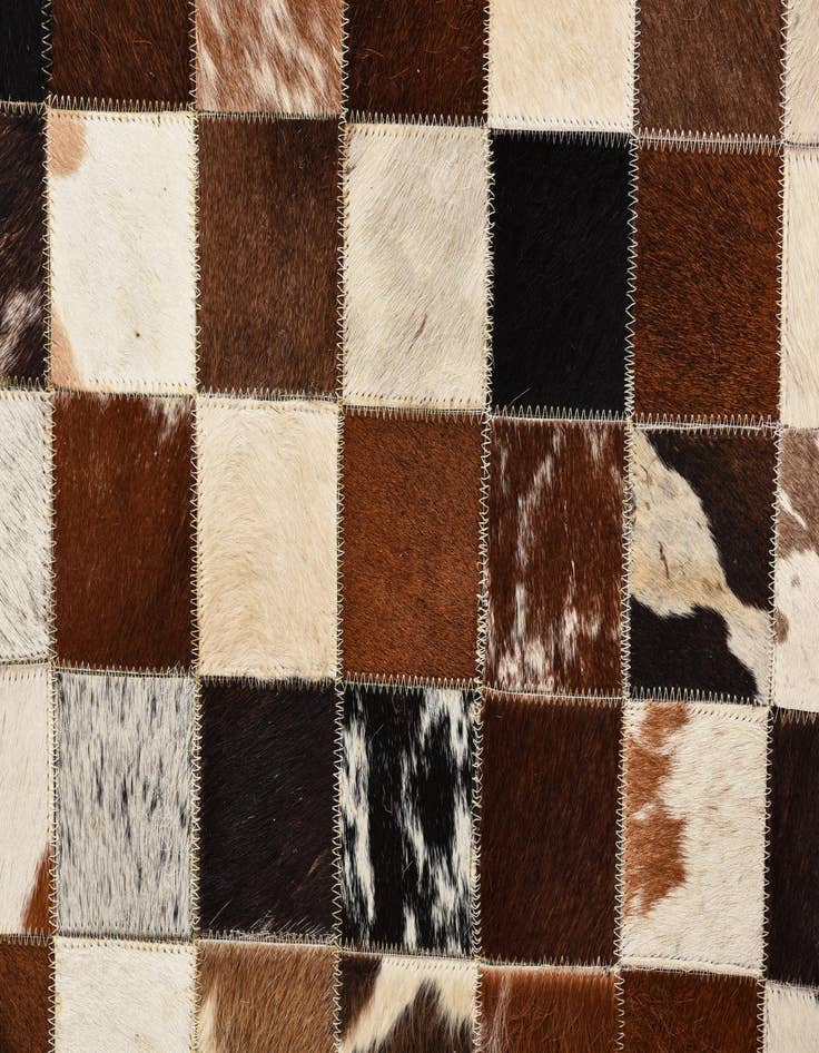 Detail image of  5' x 8' Cowhide Leather Rug