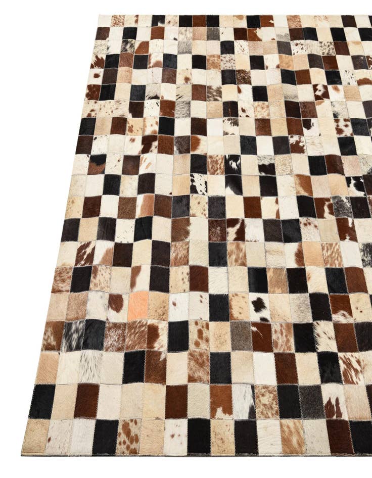Detail image of  5' x 8' Cowhide Leather Rug