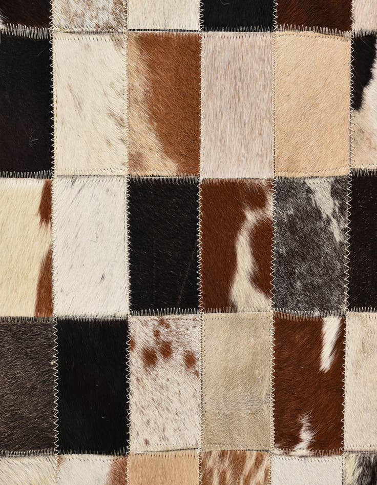 Detail image of  5' x 8' Cowhide Leather Rug