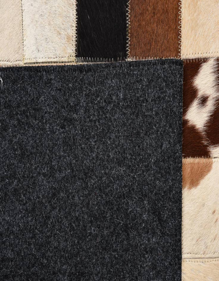 Detail image of  5' x 8' Cowhide Leather Rug