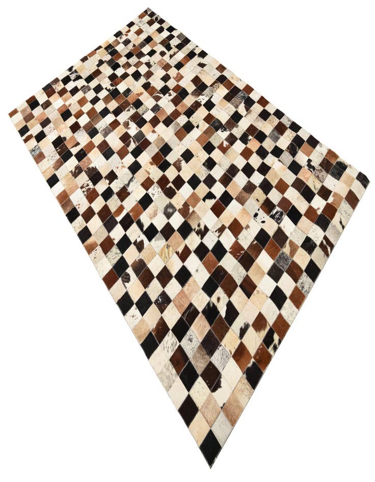 Detail image of  5' x 8' Cowhide Leather Rug