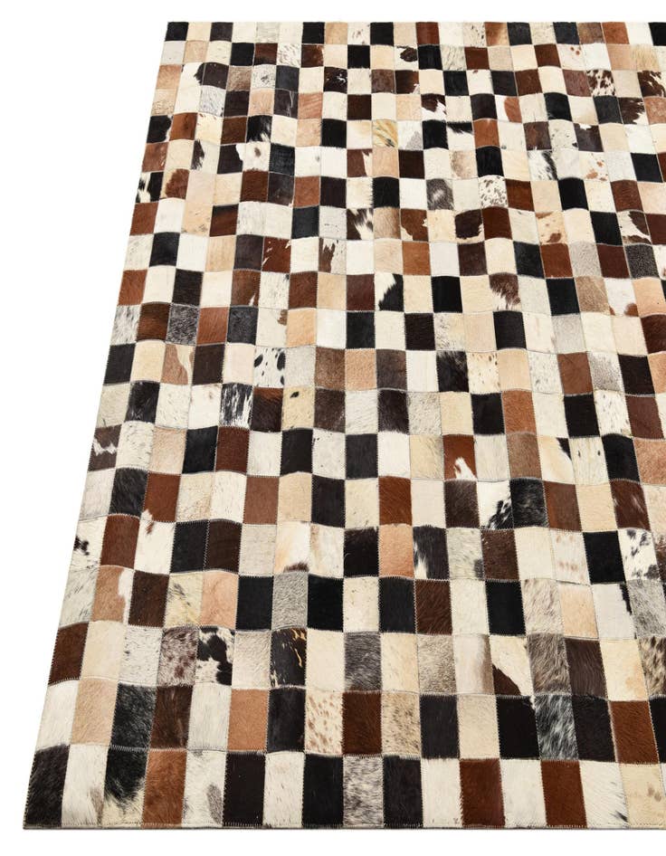 Detail image of  5' x 8' Cowhide Leather Rug