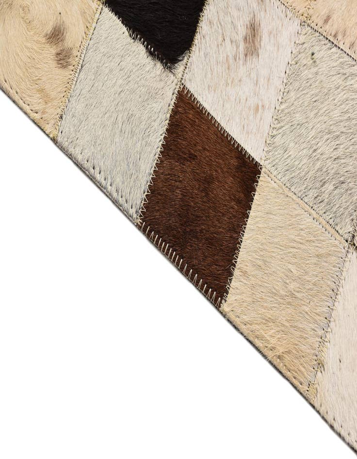 Detail image of  5' x 8' Cowhide Leather Rug
