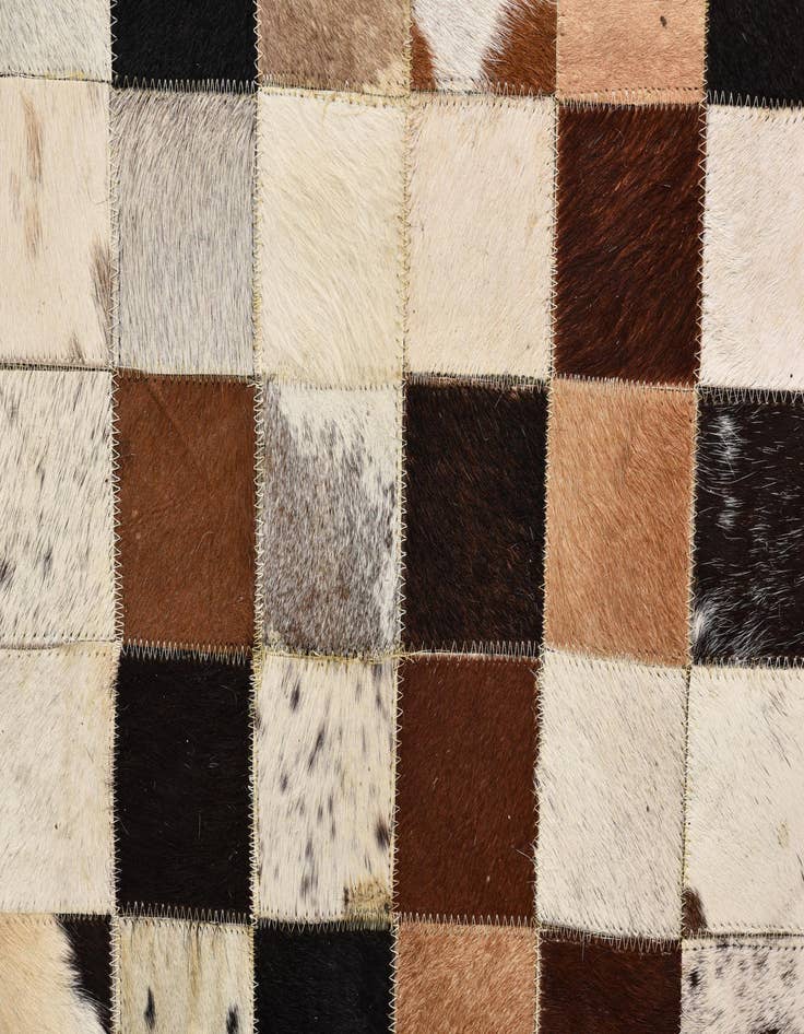 Detail image of  5' x 8' Cowhide Leather Rug