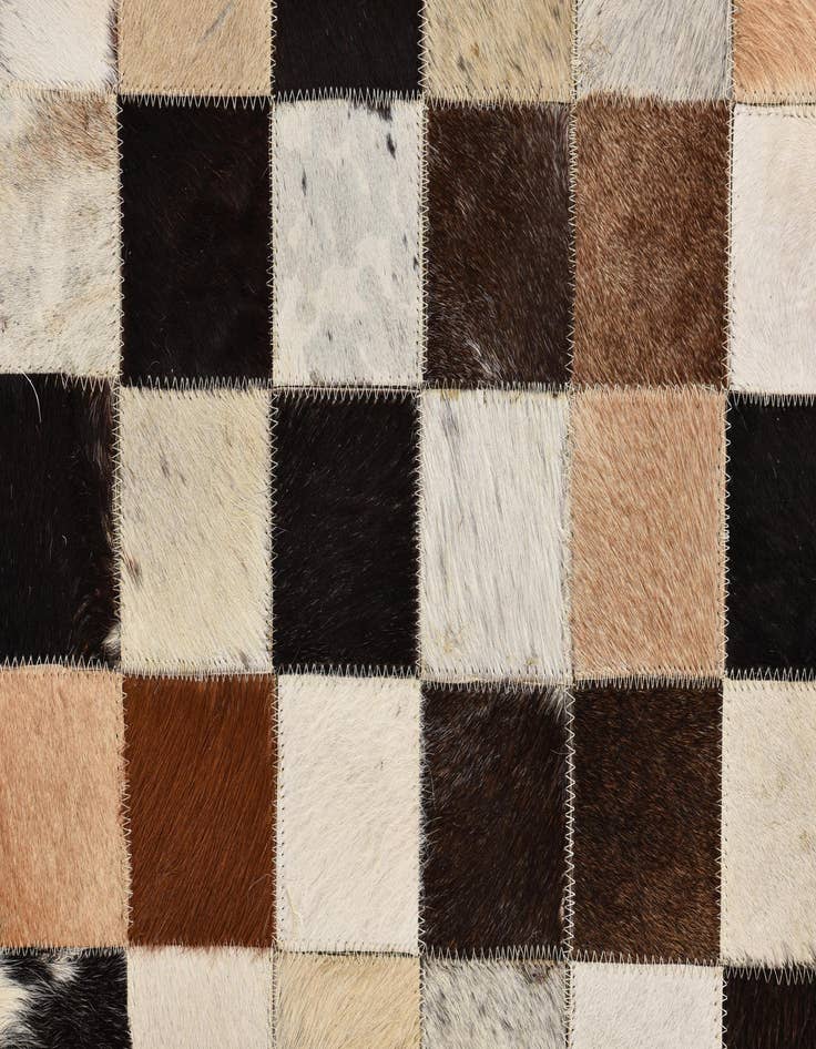 Detail image of  5' x 8' Cowhide Leather Rug