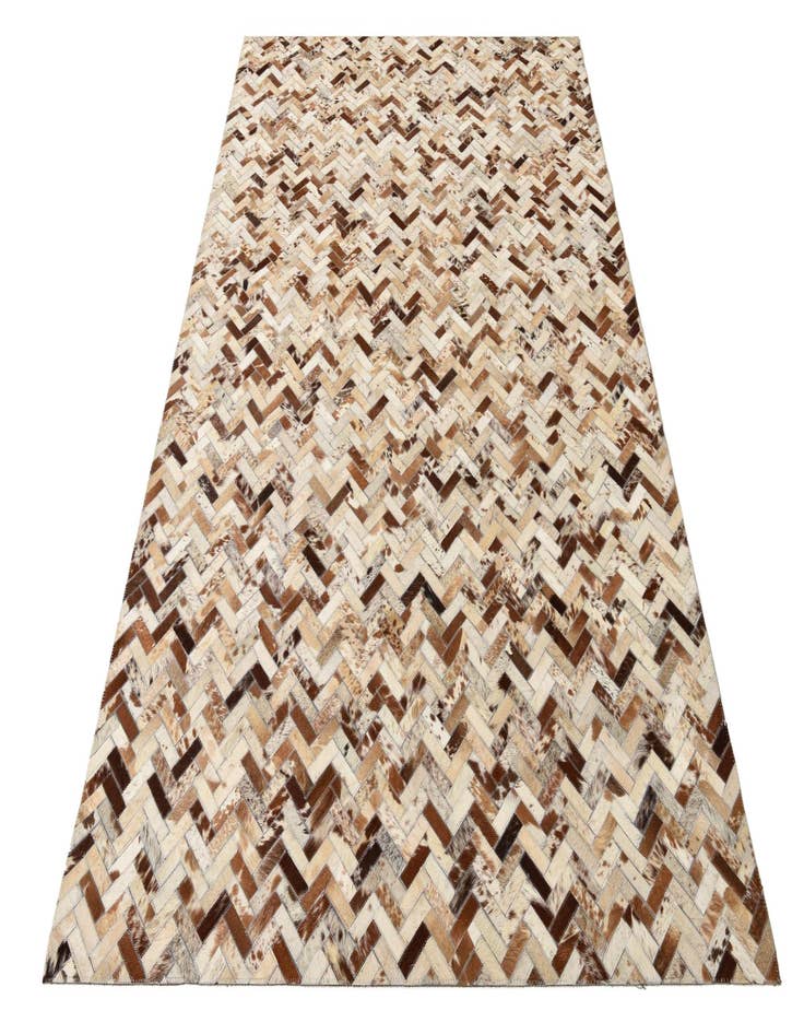 Detail image of  5' x 7' 8 Cowhide Leather Rug