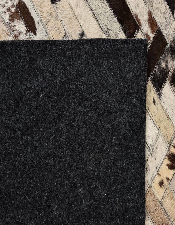 Detail image of  5' 1 x 7' 7 Cowhide Leather Rug