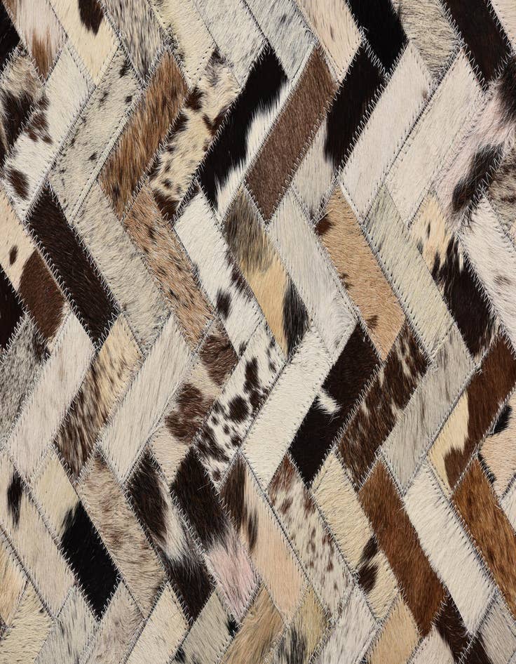 Detail image of  5' x 7' 10 Cowhide Leather Rug