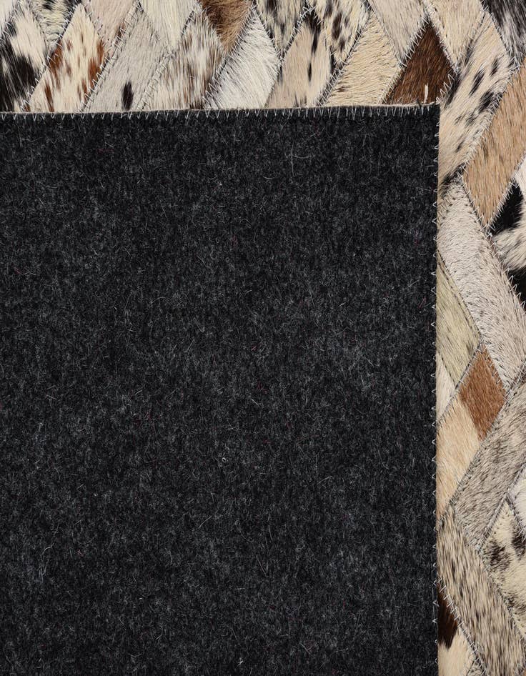 Detail image of  5' x 7' 10 Cowhide Leather Rug