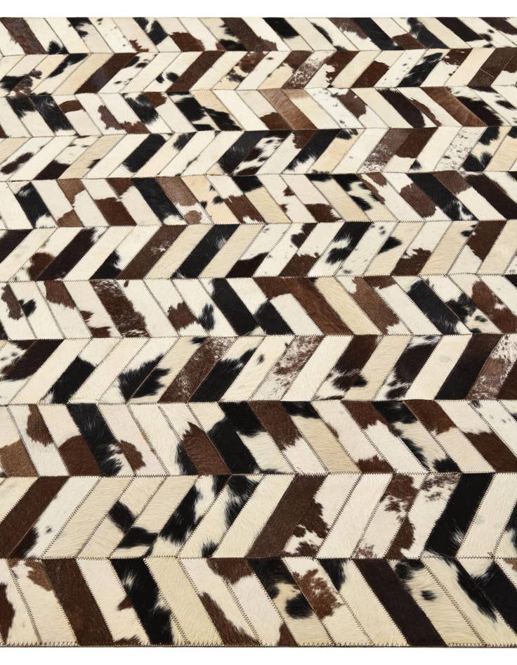 Detail image of  4' 9 x 6' 7 Cowhide Leather Rug