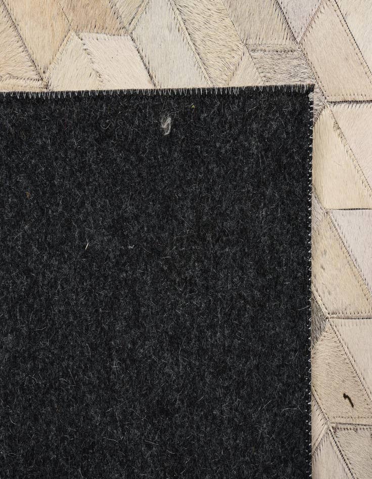 Detail image of  4' 8 x 6' 6 Cowhide Leather Rug