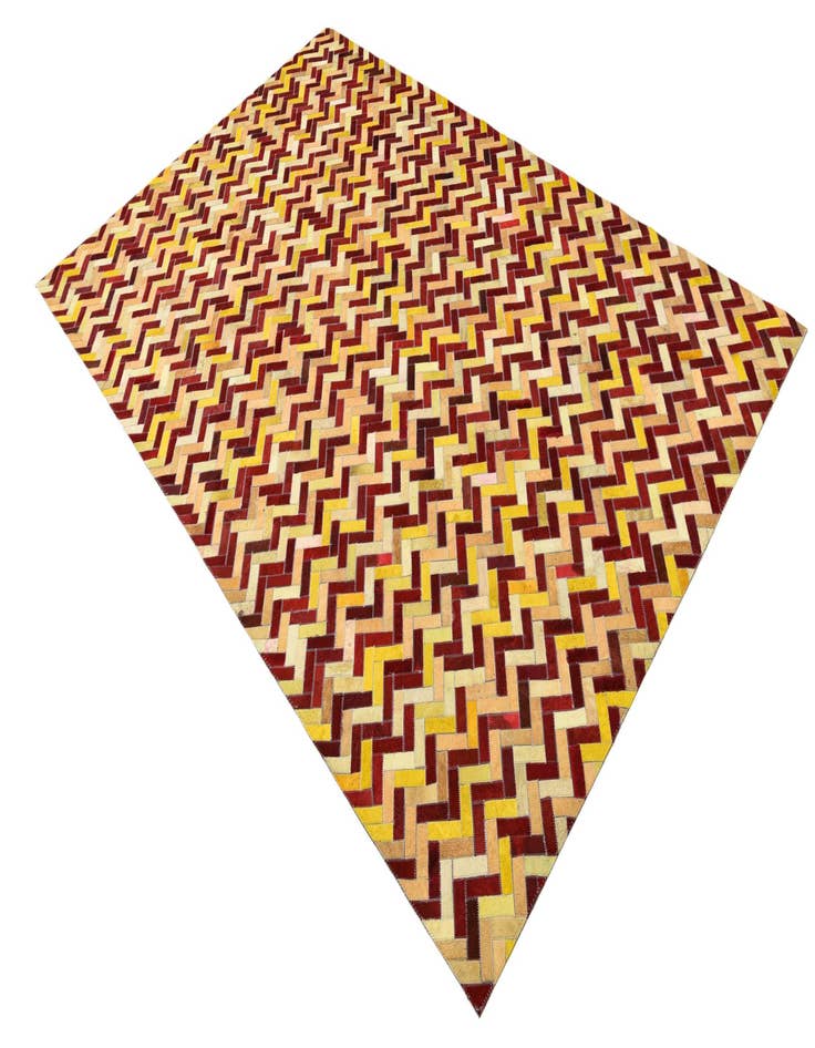 Detail image of  5' 2 x 8' Cowhide Leather Rug