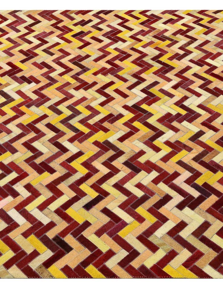 Detail image of  5' 2 x 8' Cowhide Leather Rug