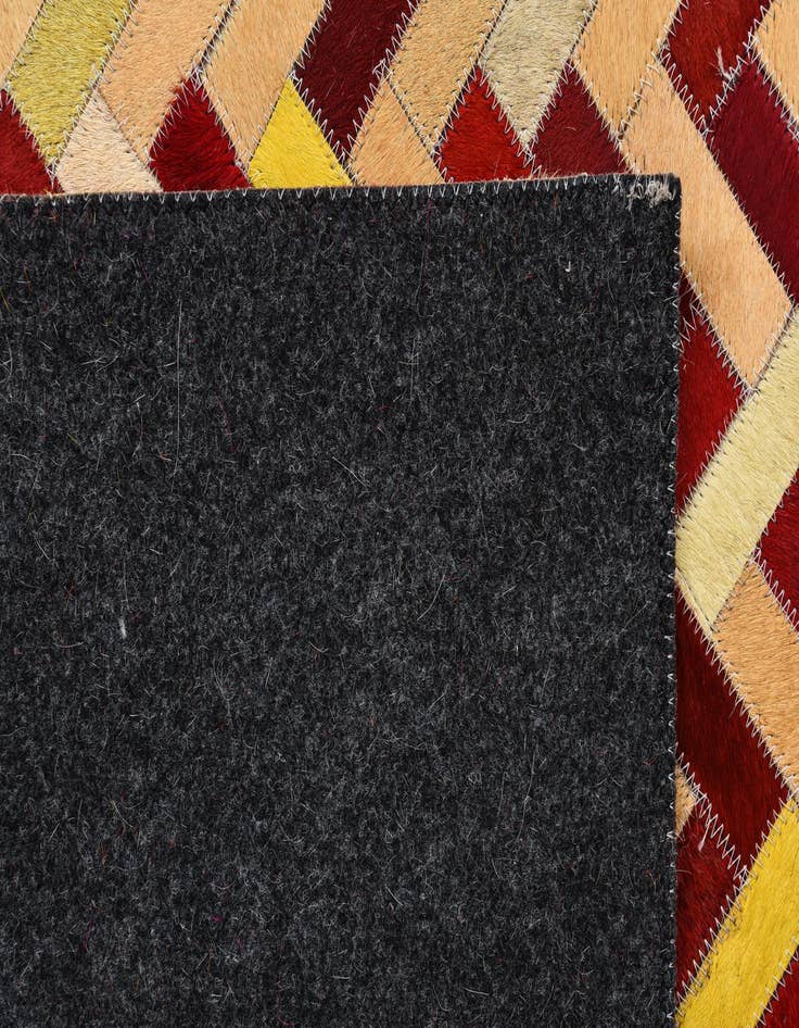 Detail image of  5' 2 x 8' Cowhide Leather Rug