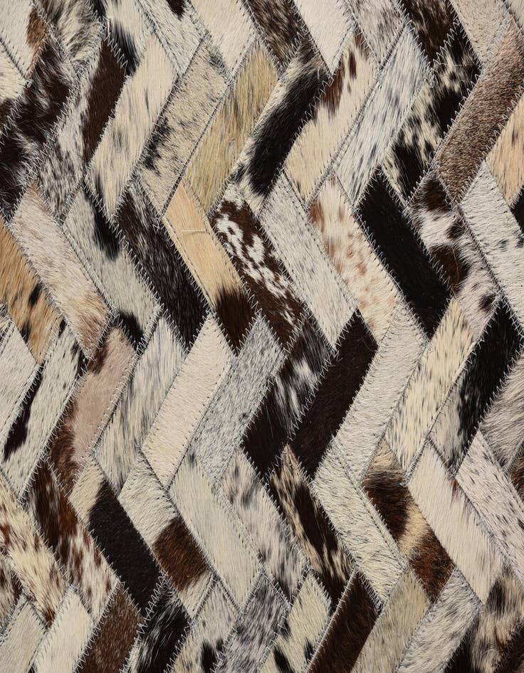 Detail image of  5' x 7' 10 Cowhide Leather Rug