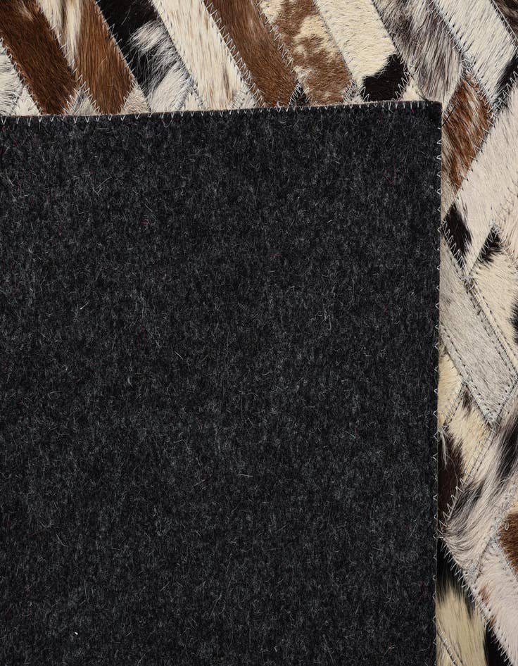 Detail image of  5' x 7' 10 Cowhide Leather Rug