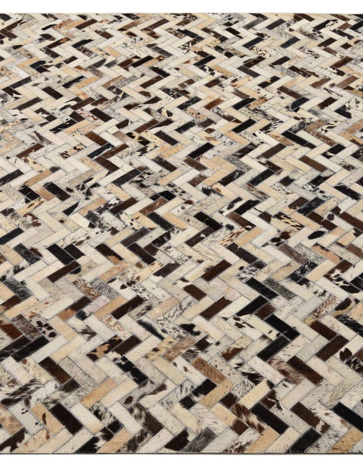Detail image of  5' 2 x 8' Cowhide Leather Rug