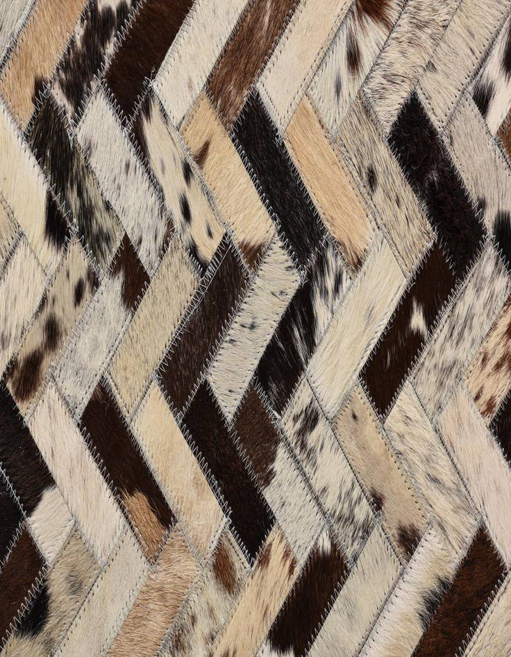 Detail image of  5' 2 x 8' Cowhide Leather Rug