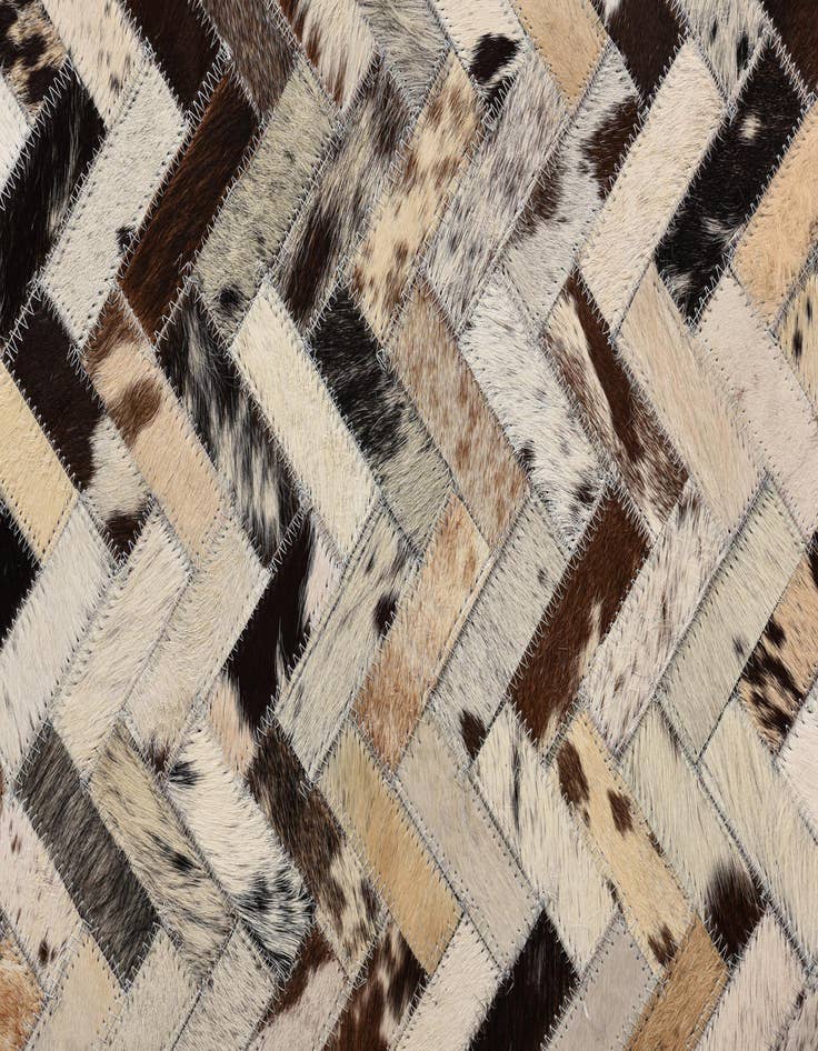 Detail image of  5' 2 x 8' Cowhide Leather Rug