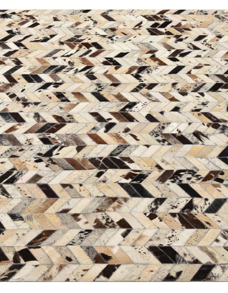 Detail image of  5' 1 x 7' 10 Cowhide Leather Rug
