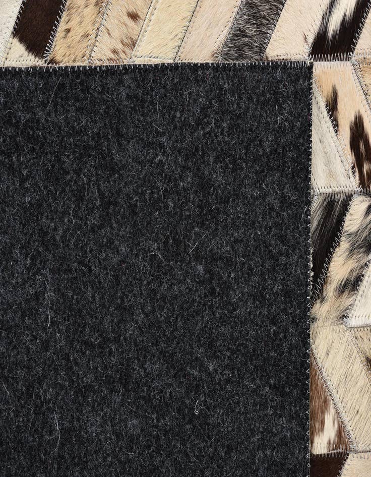 Detail image of  5' 1 x 7' 10 Cowhide Leather Rug