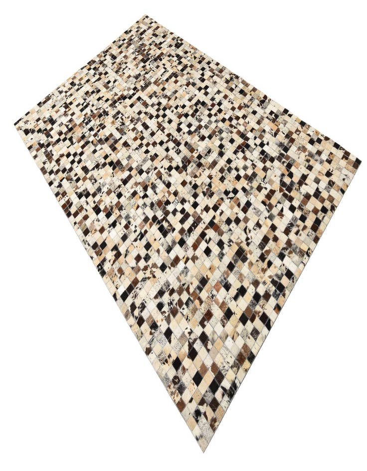 Detail image of  5' 1 x 8' Cowhide Leather Rug