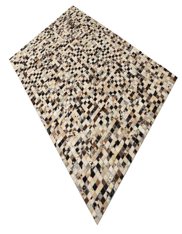 Detail image of  5' 1 x 8' Cowhide Leather Rug