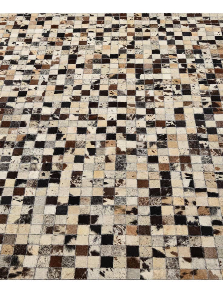 Detail image of  5' 1 x 8' Cowhide Leather Rug