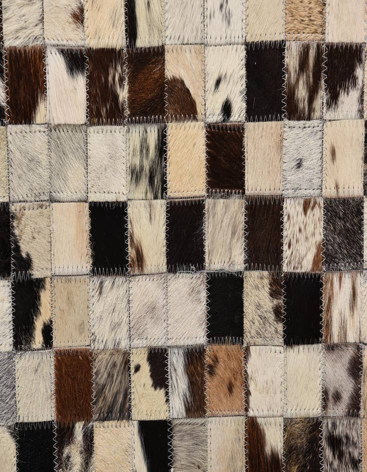 Detail image of  5' 1 x 8' Cowhide Leather Rug