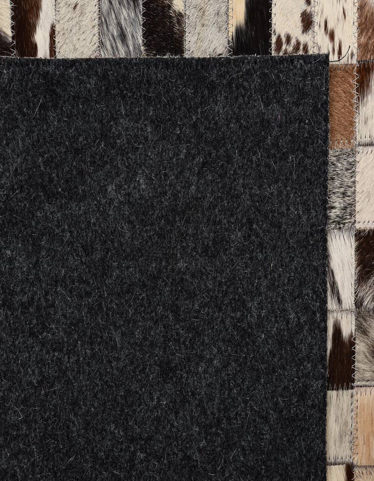 Detail image of  5' 1 x 8' Cowhide Leather Rug