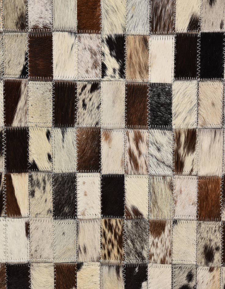 Detail image of  5' 2 x 8' Cowhide Leather Rug
