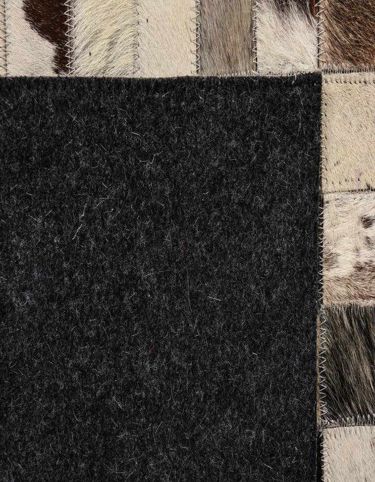 Detail image of  5' 2 x 8' Cowhide Leather Rug