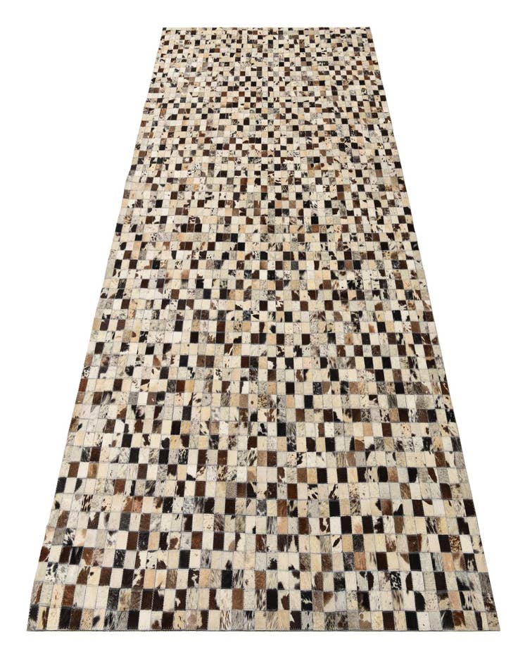 Detail image of  5' 2 x 8' Cowhide Leather Rug