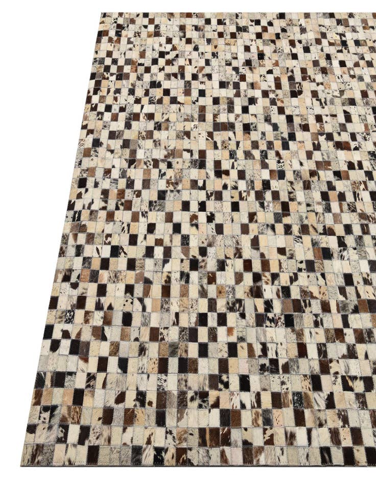 Detail image of  5' 2 x 8' Cowhide Leather Rug