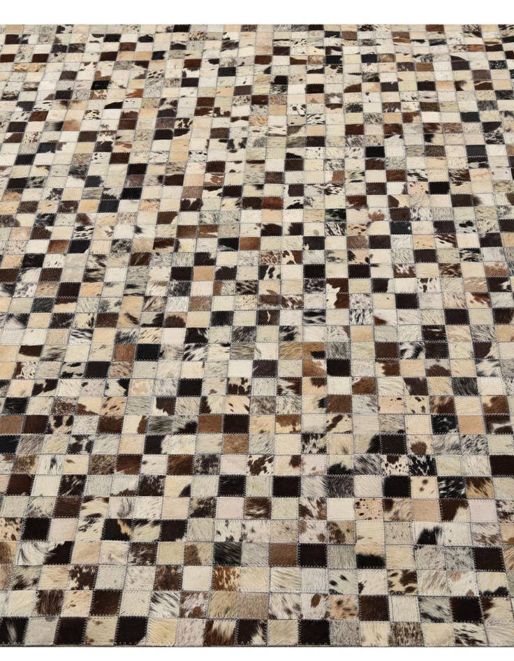 Detail image of  5' 2 x 8' Cowhide Leather Rug