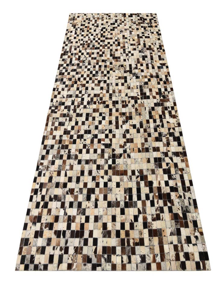Detail image of  5' 1 x 8' Cowhide Leather Rug