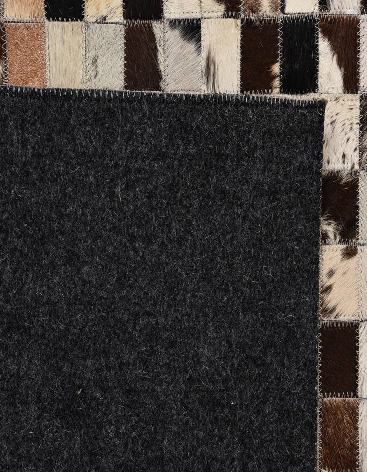 Detail image of  5' 1 x 8' Cowhide Leather Rug