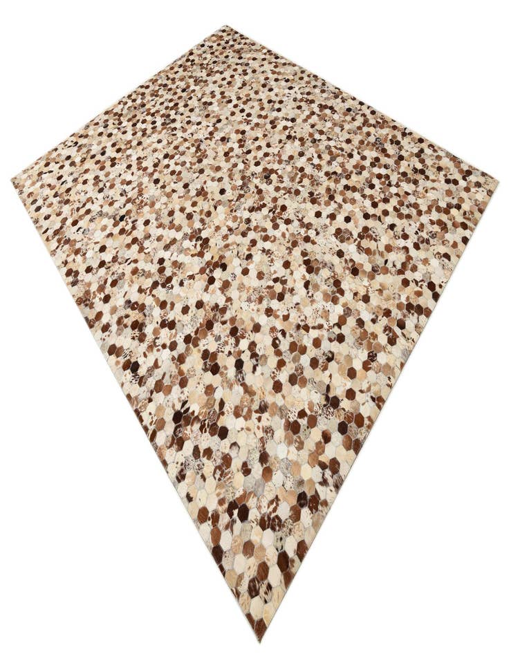 Detail image of  8' x 9' 10 Cowhide Leather Rug