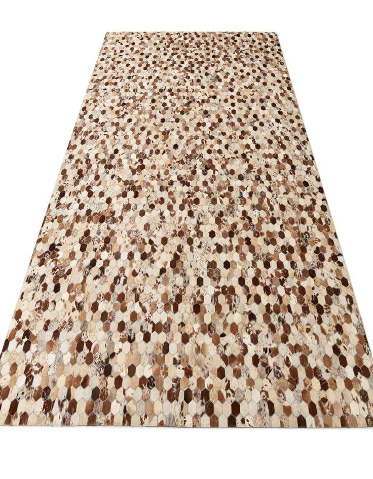 Detail image of  8' x 9' 10 Cowhide Leather Rug