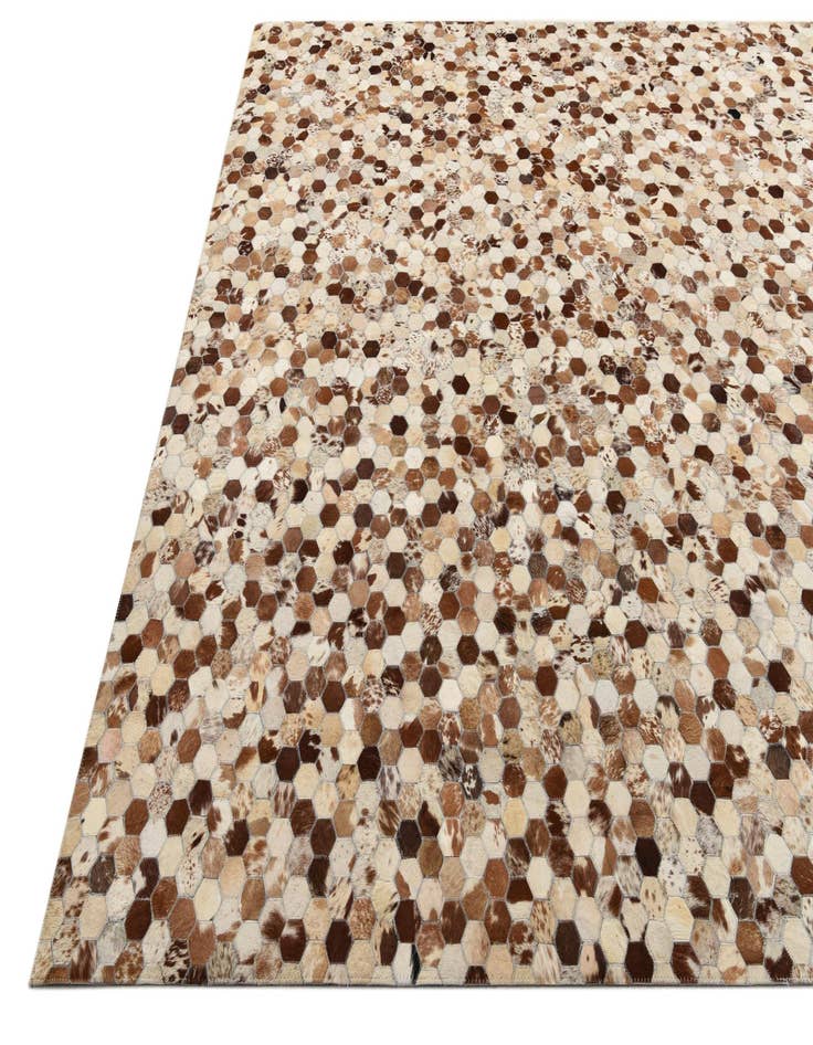 Detail image of  8' x 9' 10 Cowhide Leather Rug