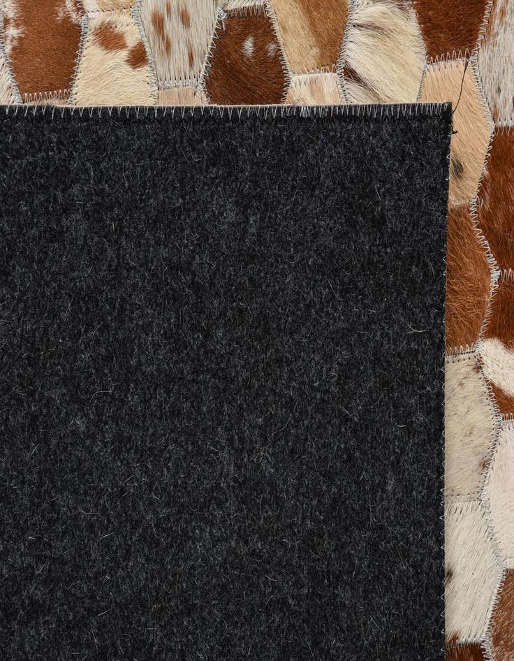 Detail image of  8' x 9' 10 Cowhide Leather Rug