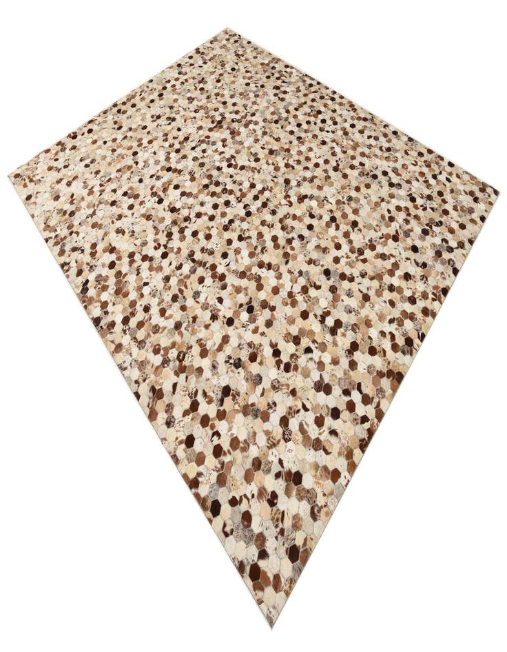 Detail image of  8' 1 x 10' Cowhide Leather Rug