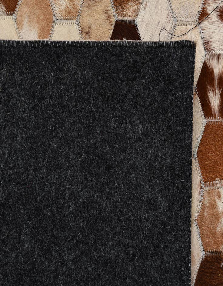 Detail image of  8' 1 x 10' Cowhide Leather Rug